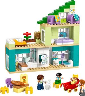 LEGO 10470 Modernes Familienhaus mit Figuren - 3-in-1-Set