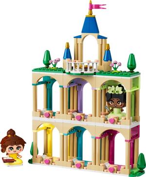 LEGO 43291 Die Mini-Prinzessinnen Belle und Tiana mit ihrem Schloss