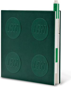 LEGO 5009066 Verschließbares Notizbuch mit Gelschreiber in Grün