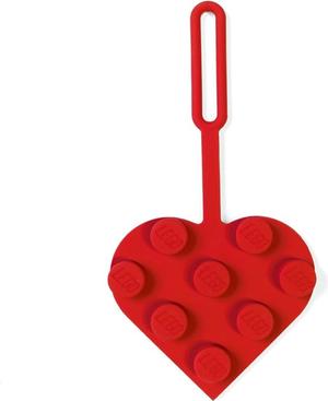 LEGO 5009504 3x3 Herz Taschenanhänger in Rot