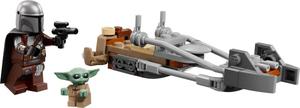 LEGO 75436 Der Mandalorianer und Grogu auf ihrem Speeder Bike